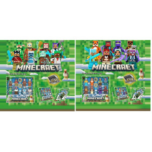 Герої Майнкрафт 2911-1/2/3 Minecraft 4,5см,набір 8в1,кор-ка 17,5х16,5см