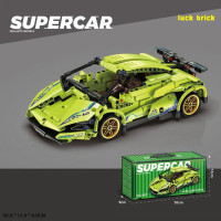 Брік 2007 SuperCar(Зелений) 470дет,інерція,кор-ка 30х12х9см