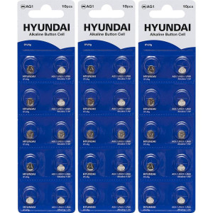 Батарейки Hyundai Таблетка АG-1 Лист 10в1
