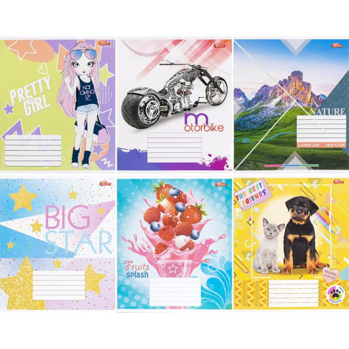 Зошит 12 сторінок в лінію (20шт.)
