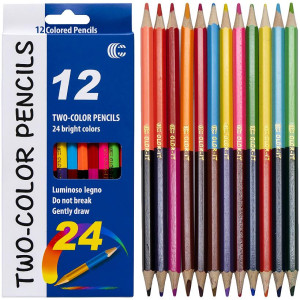 Олівці 12/24 кольора Two-color