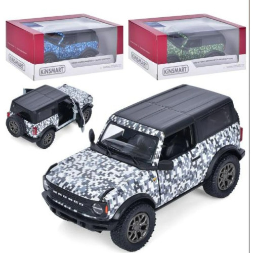 КТ 5445WВ Ford Bronco 2022 CAMO-EDITION/12см/инерция/метал кор-ка 16х7х8см