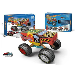 Конструктор Метал 124-10 Hot Wheel Машина(Червона),інструменти,кор-ка 24х4х18см