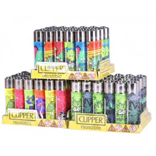 Запальничка CLIPPER з принтом/ціна за 24 шт