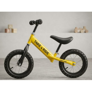 Біговел Теke&Ride 12 № 222 ЖОВТИЙ Сlassic,надувні колеса
