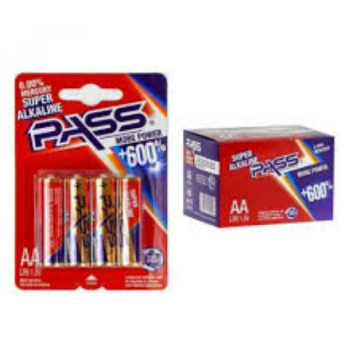 Батарейки PASS ALKALINE Пальчикові, лист 4в1