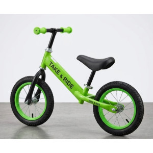 Біговел Теke&Ride 12 № 222 ЗЕЛЕНИЙ Сlassic,надувні колеса