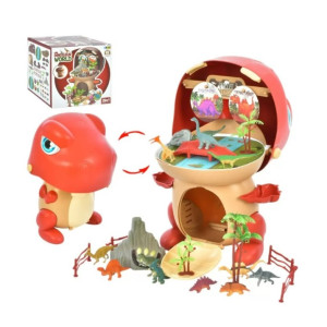 Конструктор Динозавр Сер 1368А08 Dino World 41дет,12динозаврів, аксесуари, кор-ка 28х26х22см