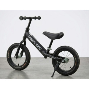 Біговел Теke&Ride 14 № 222 ЧОРНИЙ гумові колеса,руль спорт