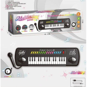 Піаніно 3128 Usb кабель, бат-ка мікрофон, функція запису, барабани кор-ка 48.5х4.5х13см
