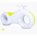 Біговел  White 0020-GS Yellow/Жовтий/обід ПЛАСТИК 82х39х10.5см/Світло LED 7кольор 4 режими/Bluetooth