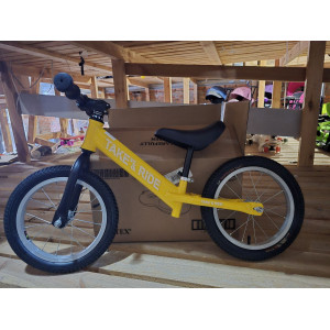 Біговел Теke&Ride 14 № 222 ЖОВТИЙ гумові колеса,руль спорт