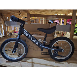 Біговел Теke&Ride 14 № 222 ЧОРНИЙ гумові колеса,руль спорт