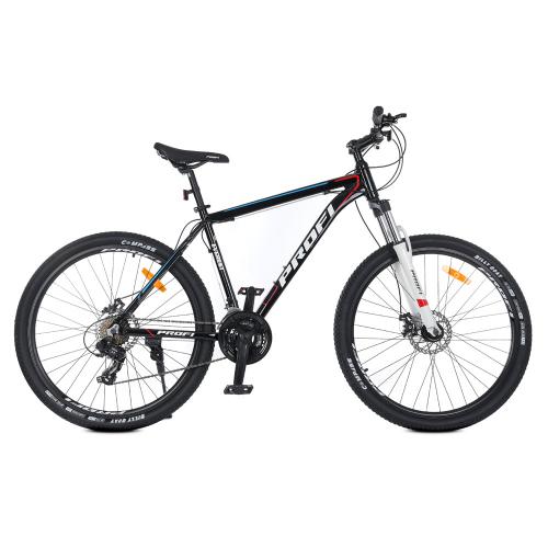 Велосипед РROFI 27.5/G275EVEREST Sport Двоколісний/Чорно-Білий/рама Алюміній "19"/Shimano 21-SP
