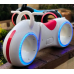 Біговел  White 0020-GS Red/Червони/обід ПЛАСТИК 82х39х10.5см/Світло LED 7кольорів 4 режими/Bluetooth