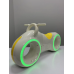 Біговел  White 0020-GS Yellow/Жовтий/обід ПЛАСТИК 82х39х10.5см/Світло LED 7кольор 4 режими/Bluetooth