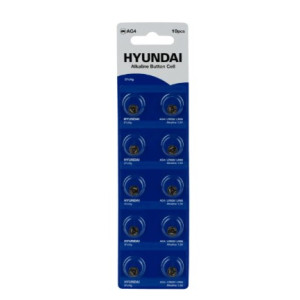 Батарейки Hyundai Таблетка АG-4 Лист 10в1
